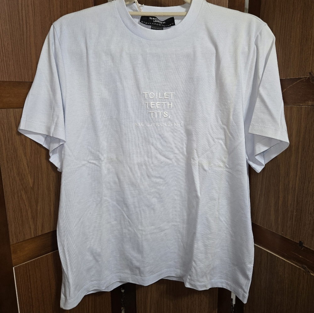 Netflix Sex Education Toilet Teeth T-SHIRT XS Stella McCartney NWT